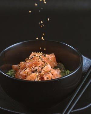 Sunomono de salmão