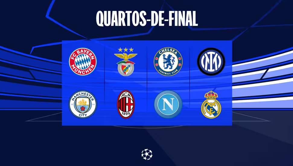 Esses são os classificados para as quartas de final da Champions