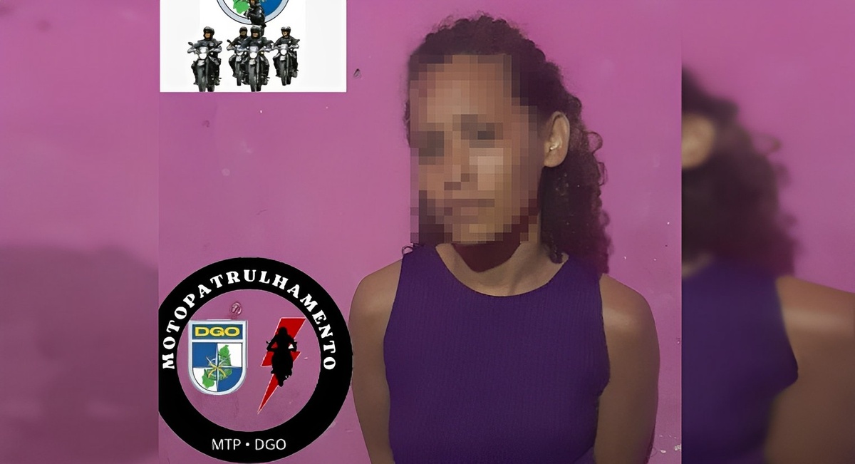 A mulher disse aos policiais que assumiu as vendas de drogas do marido que foi preso
