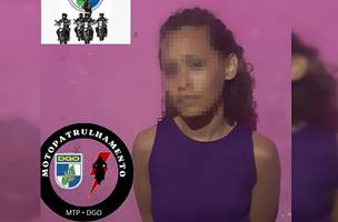 A mulher disse aos policiais que assumiu as vendas de drogas do marido que foi preso (Foto: Reprodução)