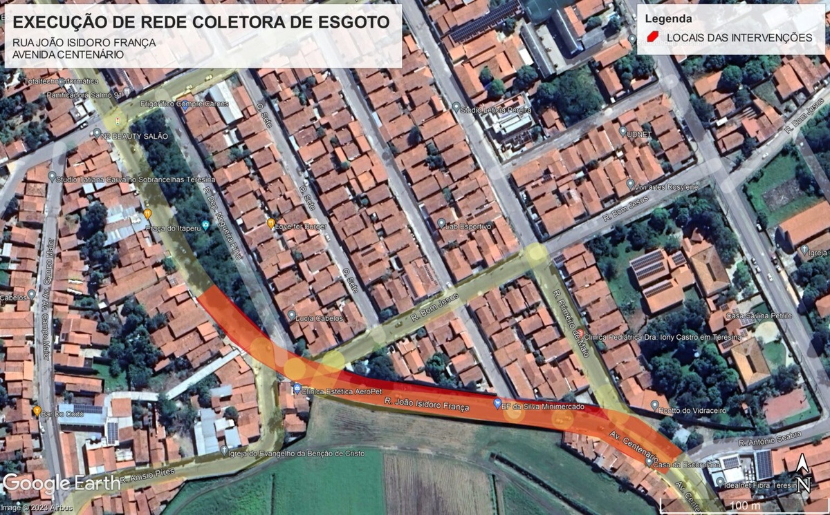 Avenida Centenário é interditada para obras na rede de esgoto