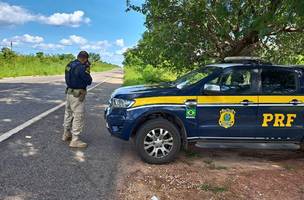 Fiscalização de velocidade ocorrida em Piripiri durante a Operação Tiradentes 2023 (Foto: Divulgação)