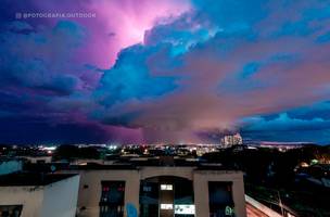 Fotógrafo registra nuvem em formato de tornado em Teresina (Foto: @fotografia.outdoor)