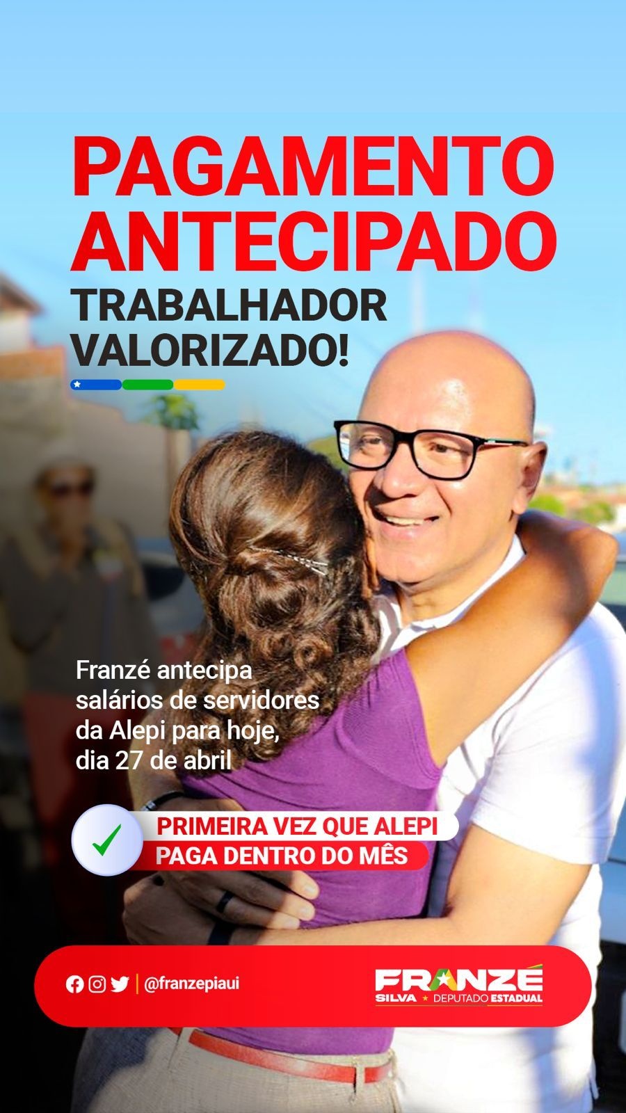 Franzé faz campanha pela prefeitura usando a folha de pagamento da Alepi