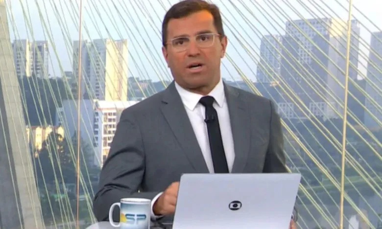Homem xinga Globo ao vivo e Rodrigo Bocardi rebate