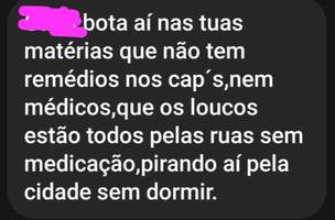 Internautas relatam que faltam medicamentos e médicos no Caps (Foto: Reprodução/ Instagram)