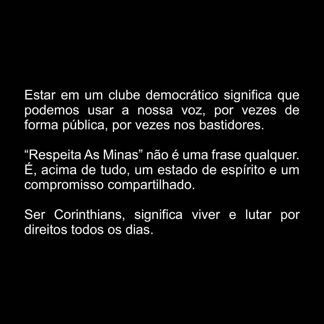 Jogadoras emitiram nota em protesto contra a chegada de Cuca ao Timão