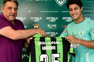 O jogador foi contratado pelo América-MG no início do mês (Foto: Mourão Panda/América-MG)
