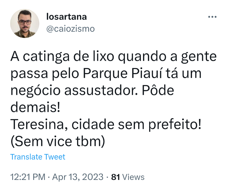 População se revolta com o descaso na cidade
