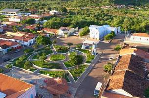 Praça central da cidade de Itainópolis (Foto: Prefeitura de Itainópolis)