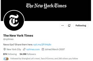 'The New York Times' diz que não vai pagar e perde verificação no Twitter (Foto: Reprodução)