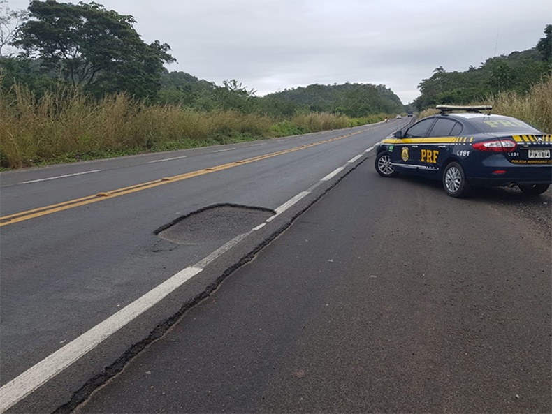 A Polícia Rodoviária Federal atendeu a ocorrência