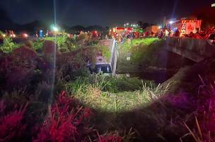 Acidente de ônibus em Fortaleza (Foto: PRF/CE)