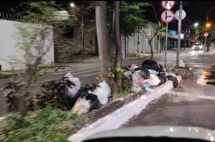 Avenida importante de Teresina se transforma em lixeira a céu aberto (Foto: Reprodução)