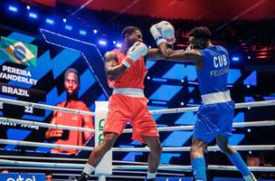 Brasileiro é superado por cubano na final da categoria até 75 kg (Foto: Divulgação/IBA)