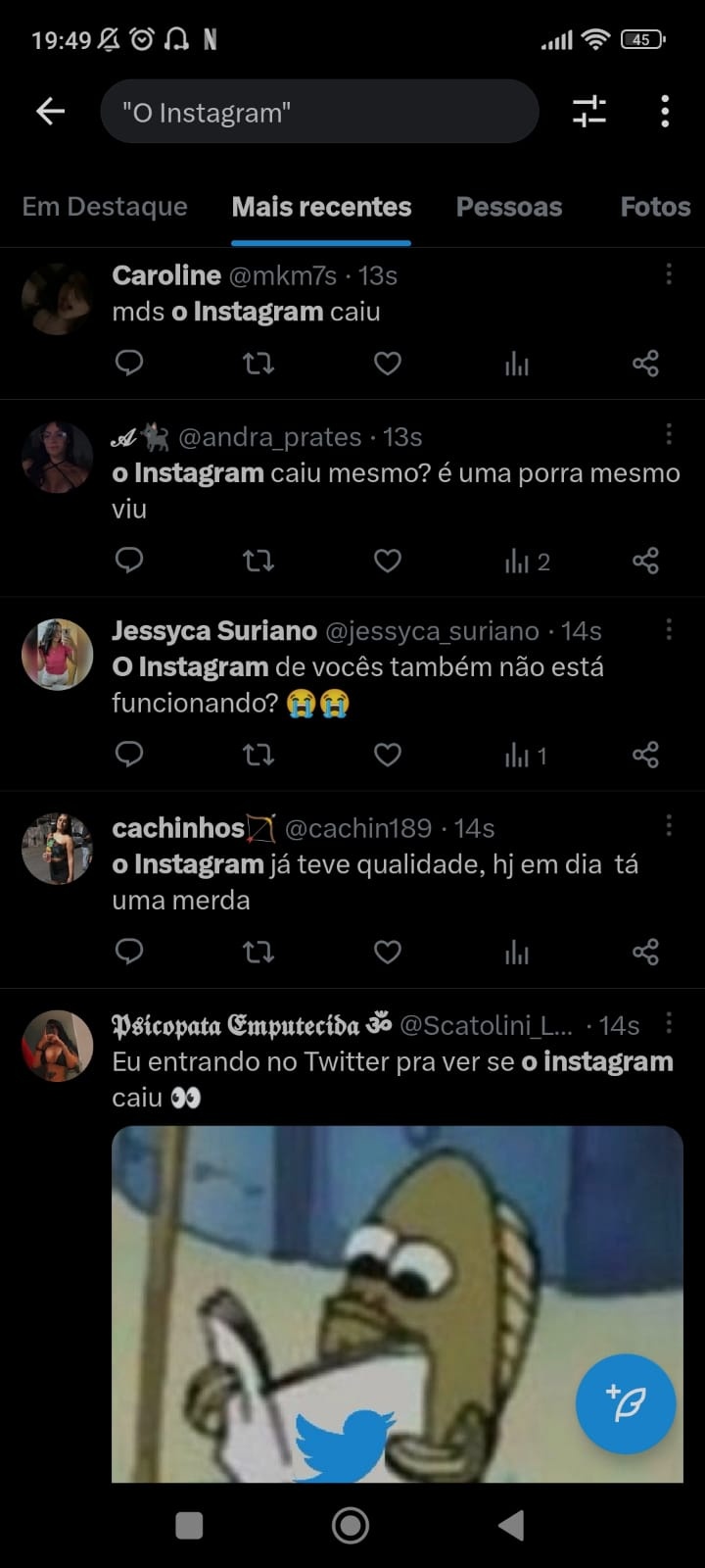 Comentários do Twitter