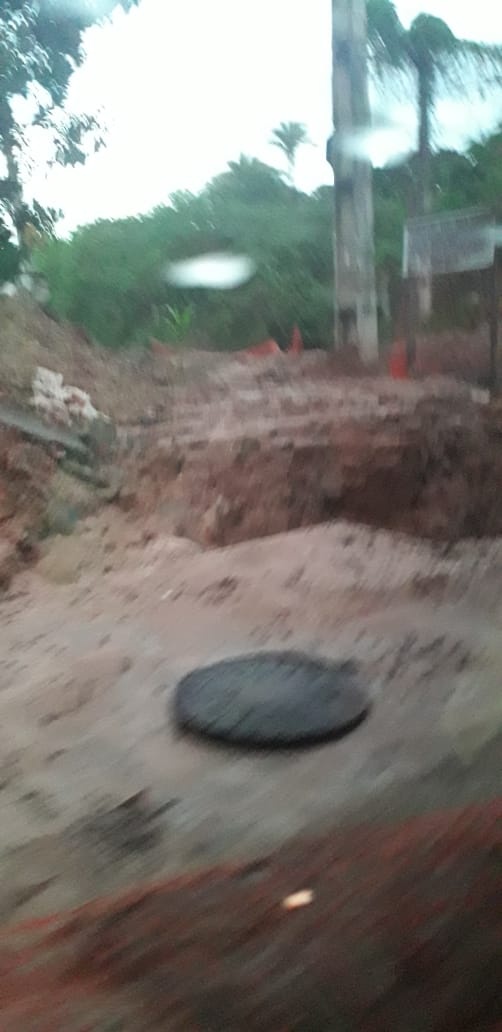Cratera em Usina Santana