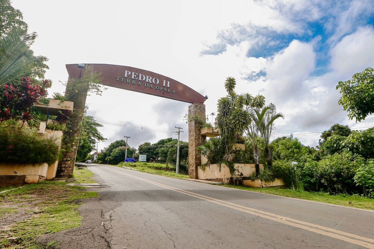 Entrada da cidade de Pedro II