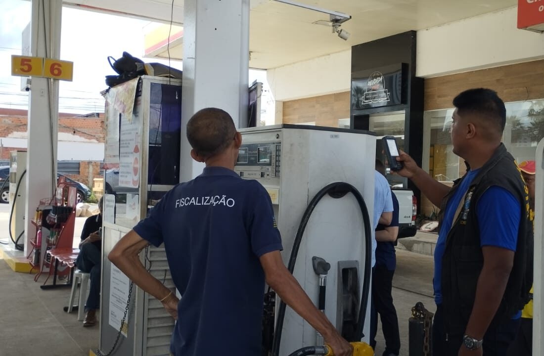 Fiscalização nos postos de gasolina