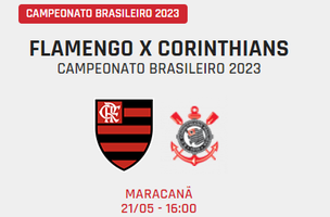 Flamengo x Corinthians (Foto: Reprodução)