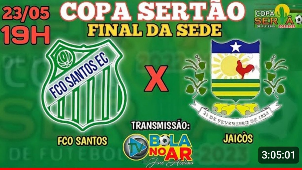 Francisco Santos ganhou a taça da Copa do Sertão