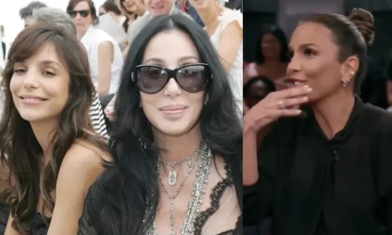 Ivete e Cher em desfile