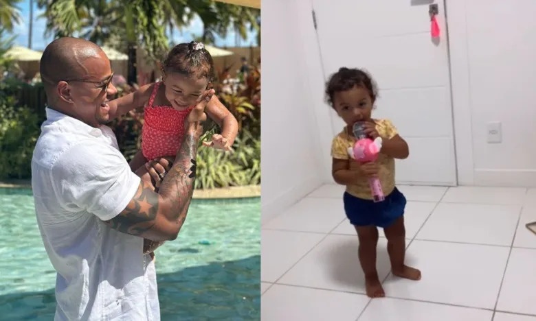 Léo Santana se derrete ao ver Liz cantando música dele: 'Não dá'