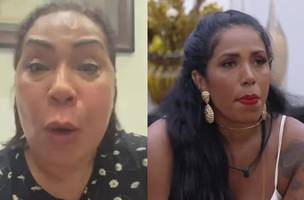 Mãe de Gil do Vigor se emociona ao defender filha (Foto: Reprodução/Instagram e RecordTV)