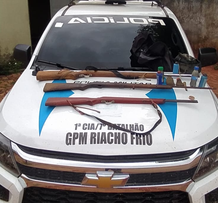 Material apreendido pela polícia