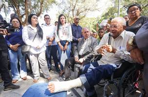 O gestor estava afastado de suas funções na prefeitura devido a uma lesão no pé direito (Foto: Ascom/ PMT)
