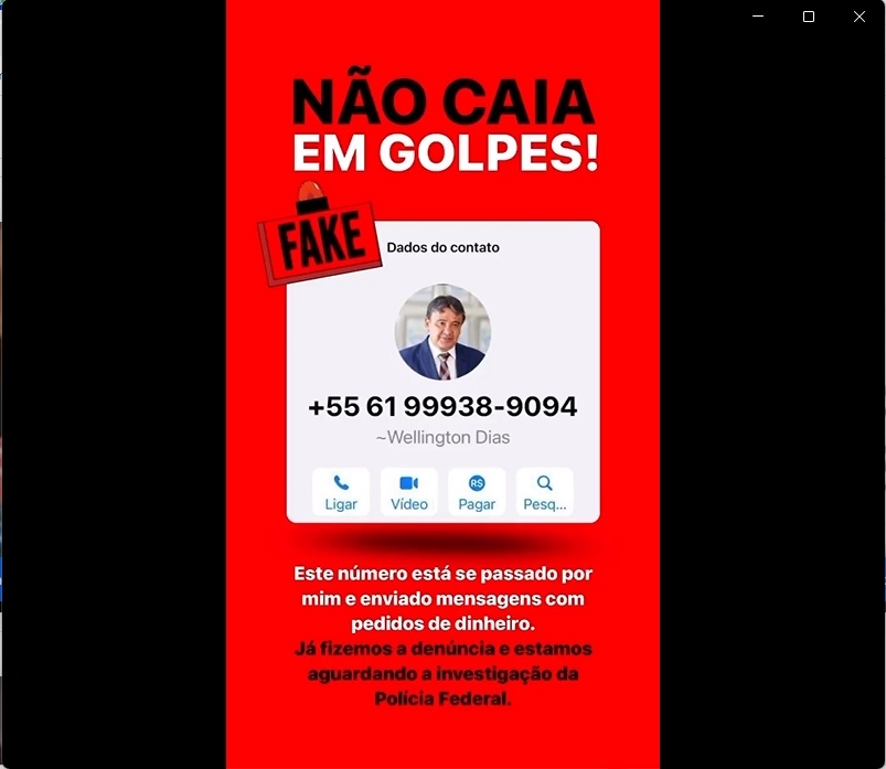 O ministro alertou seus seguidores através de suas redes sociais
