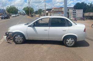 O motorista do carro não sofreu lesões (Foto: PRF)