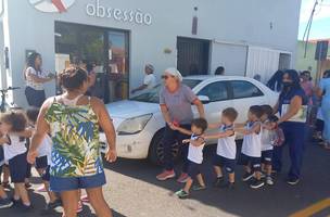 O sargento evacuou o prédio (Foto: Policia Militar)