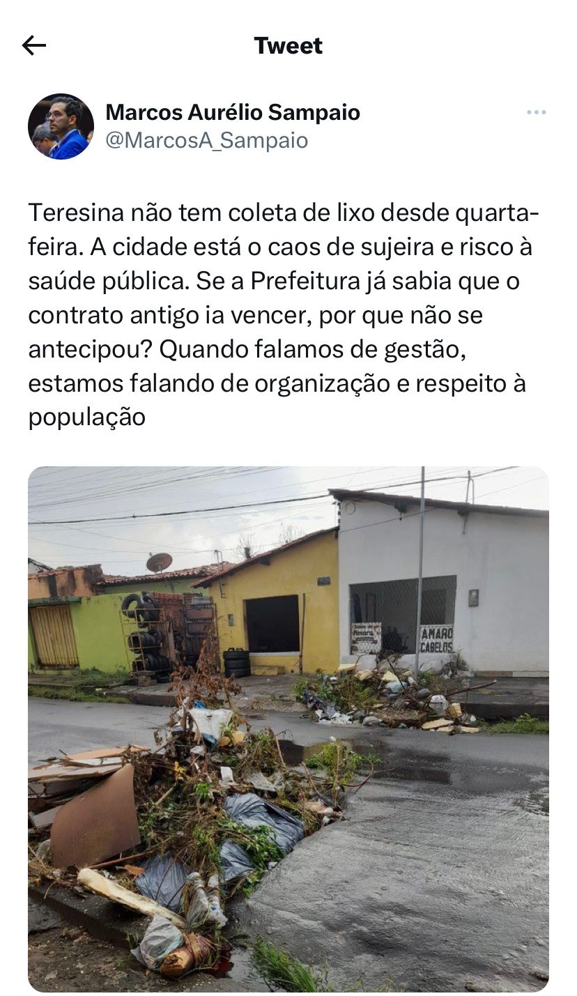 Outro que resolveu bater no antigo aliado foi o quase parando deputado Marcos Sampaio. Quer ser também candidato?