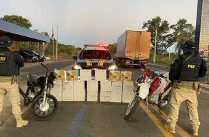 PRF apreende carga de 240 garrafas de vinho importada ilegalmente (Foto: PRF/Divulgação)
