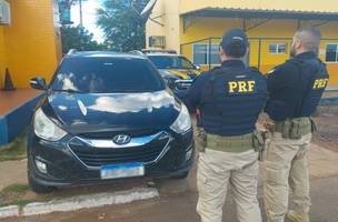 PRF recupera veículo roubado em São Paulo (Foto: Polícia Rodoviária Federal)