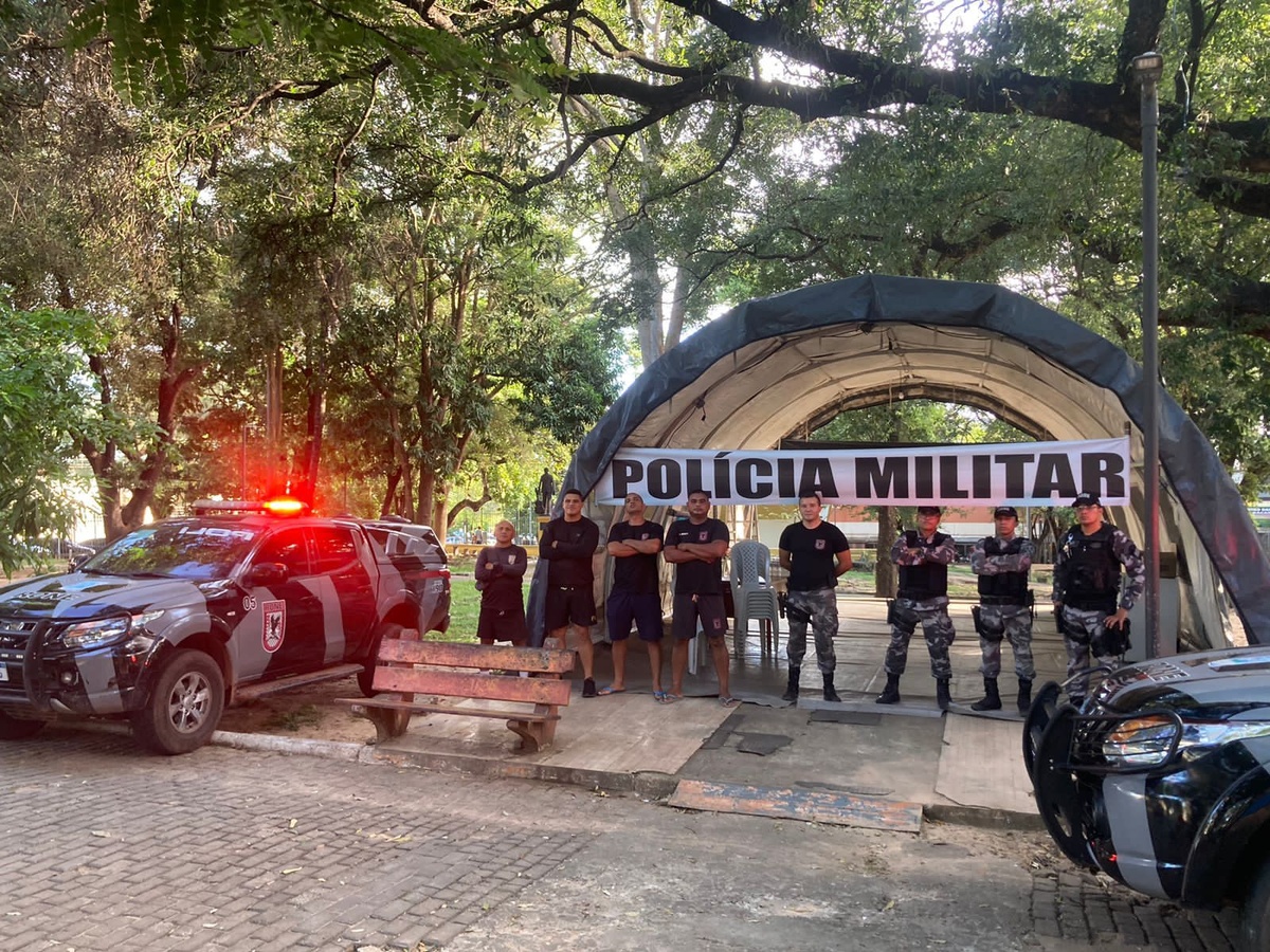 SSP instala posto de comando na Praça da Bandeira