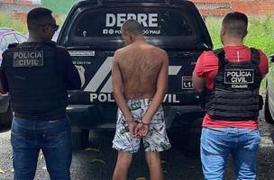 Suspeito de tráfico de drogas (Foto: Polícia Civil)