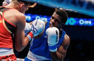 Wanderley Pereira no Mundial de boxe (Foto: IBA)