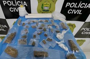 A polícia encontrou drogas em duas das residências vistoriadas (Foto: SSP-PI)