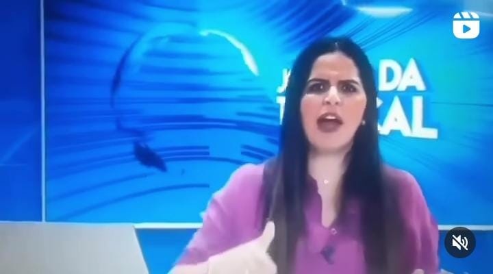 Arrendatária de emissora TV do interior do Maranhão sobe nas tamancas ao vivo