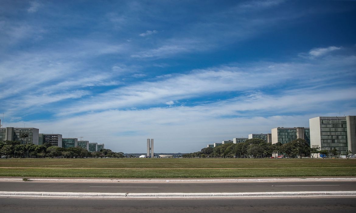 Esplanada dos Ministérios, em Brasília