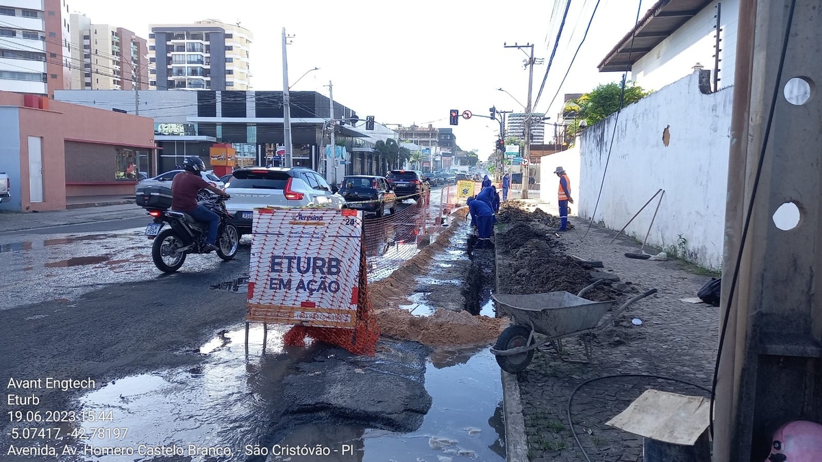 ETURB realiza obra na avenida Homero Castelo Branco
