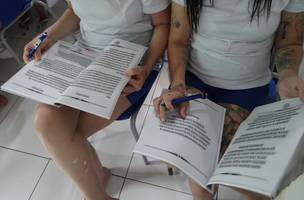Internas da Penitenciária de Teresina fazem cursos de capacitação profissional (Foto: Divulgação/Sejus)