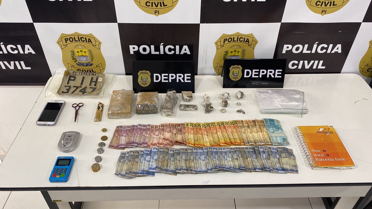 Na residência do suspeito havia grande quantidade de entorpecentes