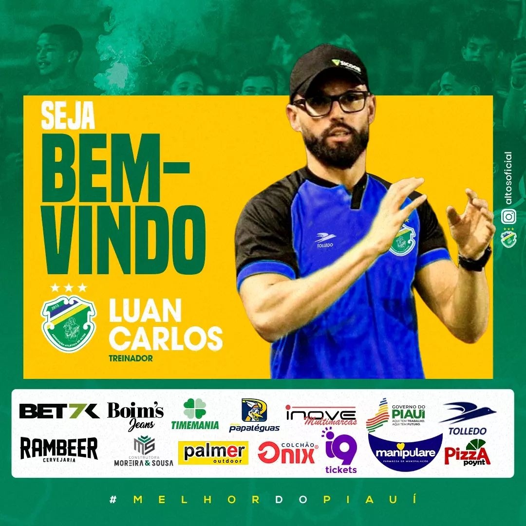 O clube deu boas vindas ao novo treinador através das redes sociais