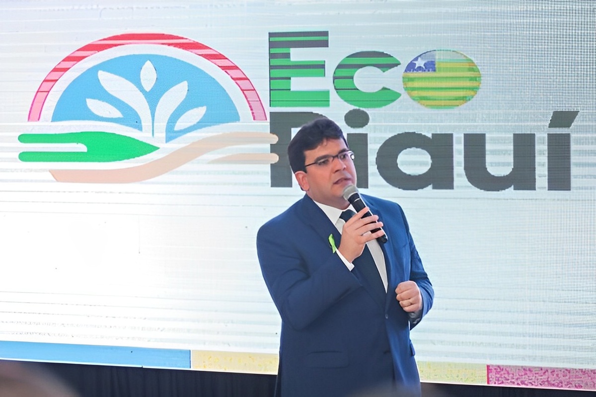 Rafael Fonteles no lançamento do programa Eco Piauí