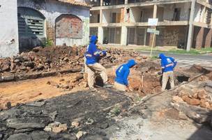 Reparo de galeria no centro/norte de Teresina. (Foto: Prefeitura de Teresina)