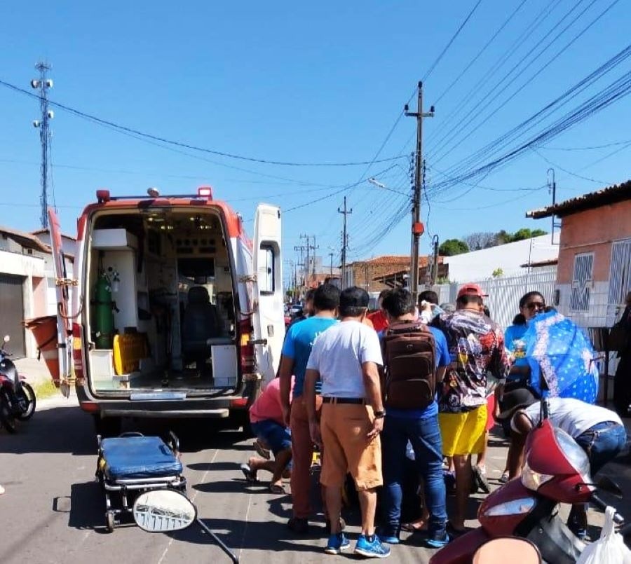 A vítima foi encaminhada ao hospital em estado grave