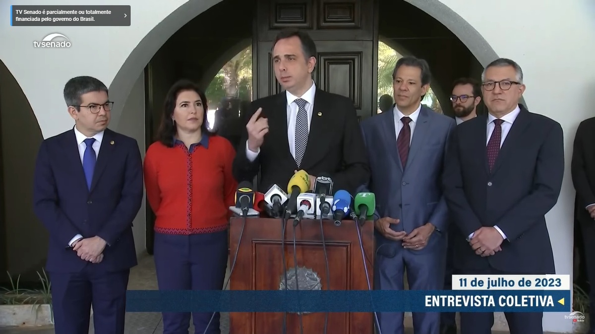Anúncio do relator da Reforma Tributária no Senado